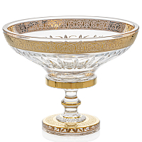 Фруктовница 305мл хрусталь с золотом
