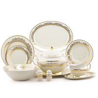 Сервиз столовый 6пер 26пр Constanza Creme Gold 9359