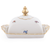 Масленка Мейсенский цветок слоновая кость Аристократ Queen's Crown