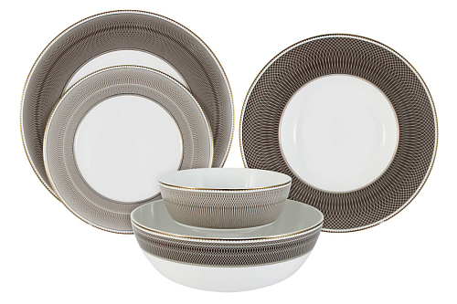 Обеденный сервиз  21пр 6пер Мокко Naomi