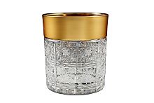 Набор стаканов 320мл 6шт хрусталь с золотом Снежинка Crystal HeArt