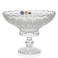 Фруктовница 25,5см на ножке хрусталь Crystal HeArt