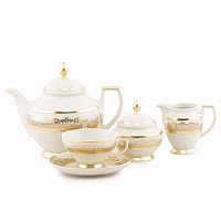 Сервиз чайный 6пер 15пр Constanza Creme Gold 9359 Falkenporzellan