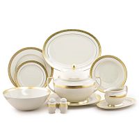 Сервиз столовый 6пер 26пр с супником Constanza Creme Gold 9349 Falkenporzellan