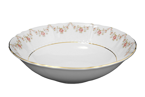 Набор салатников 20см 6шт Соната Цветочная Слоновая кость Leander