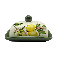 Масленка с крышкой Лимоны 1шт