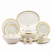 Сервиз столовый 6пер 26пр с супником Constanza Creme Gold 3064 Falkenporzellan