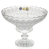 Фруктовница 30см на ножке хрусталь