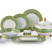 Сервиз столовый 6пер 26пр Valencia Seladon Gold Falkenporzellan