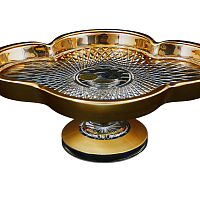 Рулетница 24см н/н 1шт хрусталь с золотом Фелиция Crystal HeArt