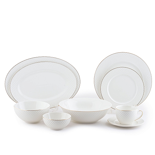 Столовый+чайный сервиз 6пер 39пр Ромб Столовый+чайный сервиз 6пер 39пр Ромб