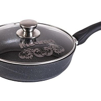 Сковорода 30см со стек крышкой Гранит Star Мечта