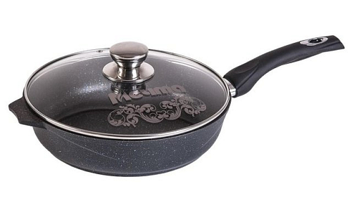Сковорода 30см со стек крышкой Гранит Star Мечта
