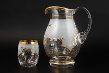 Набор 7пр графин и стаканы Арабский узор с/ф золото Balvinglass