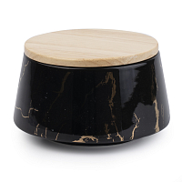 Банка для сыпучих продуктов 600мл черная