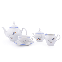 Сервиз чайный 6пер 17пр Гуси