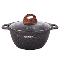 Кастрюля 2л со стекл. кр Granit ultra Original Кукмара