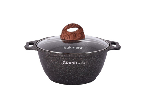 Кастрюля 2л со стекл. кр Granit ultra Original Кукмара