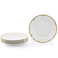 Набор тарелок 21см 6шт Фредерика Слоновая кость Queen's Crown