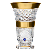 Ваза 30,5см хрусталь с золотом Филиция Bohemia Серия R-G 