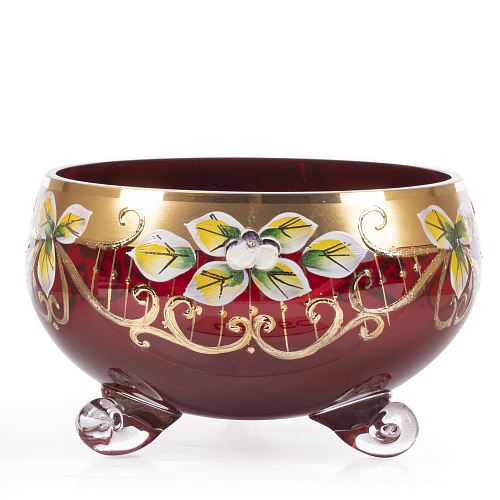 Тройножка 16см золото гранат(кор=36шт) Star Crystal