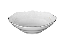 Салатник 13см 1шт Платиновый узор слоновая кость Bernadotte