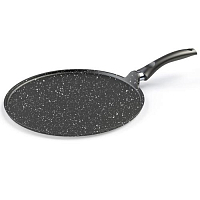 Сковорода-лавашница 32см со с/ручкой Темный мрамор Кукмара