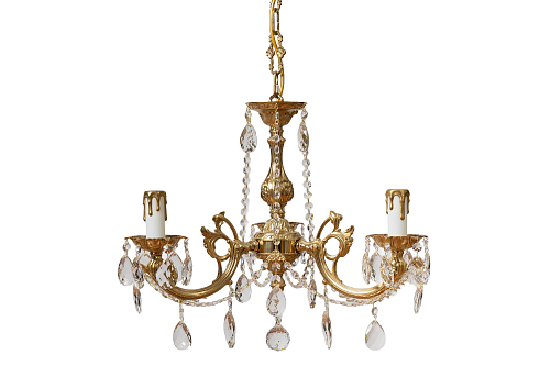 Люстра 3 рожковая золото Royal Bohemia