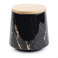 Банка для сыпучих продуктов 550мл черная