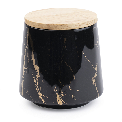 Банка для сыпучих продуктов 550мл черная