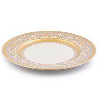 Блюдо круглое 30см 1шт Majestik Cream Gold