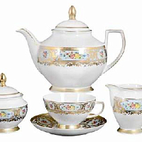 Сервиз чайный 6пер 15пр Vienna Blue Gold Falkenporzellan 
