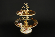 Конфетница 2 яруса Rozaperla