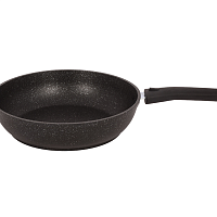 Сковорода 22см с ручкой Темный Мрамор Кукмара