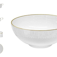 Сервиз столовый 6пер 26пр с супником Nastia White Gold Falkenporzellan