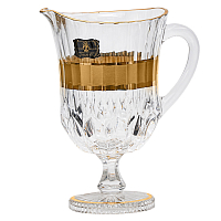 Графин 1,2л на ножке 1шт Матовое золото Adagio AS Crystal 