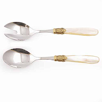 Набор для салата 2пр Ischia Antique Gold Shampagne Steel Domus Design