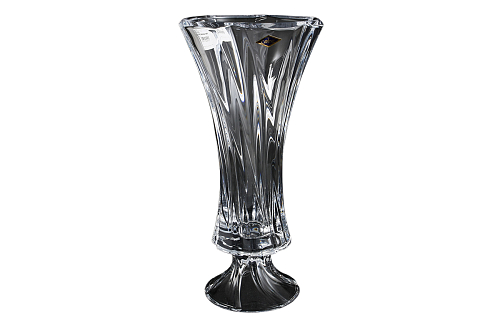 Ваза 40см на ножке Oklahoma Aurum Crystal