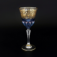 Набор фужеров 220мл 6шт Timon s.r.l. Adagio water blu gold