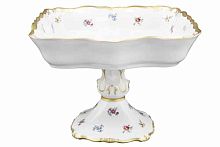 Салатник 23см квадратный н/н Мейсенский цветок Queen's Crown