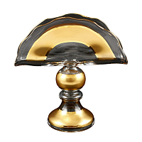 Салфетница 18см Матовая полоса золото