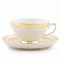 Набор чайных пар 155мл 6шт Constanza Creme Gold 3064 Falkenporzellan