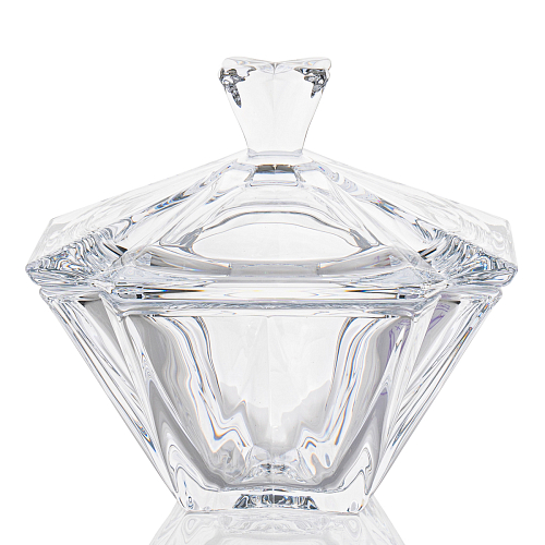 Конфетница 22см с крышкой Metropoliten Crystalite Bohemia