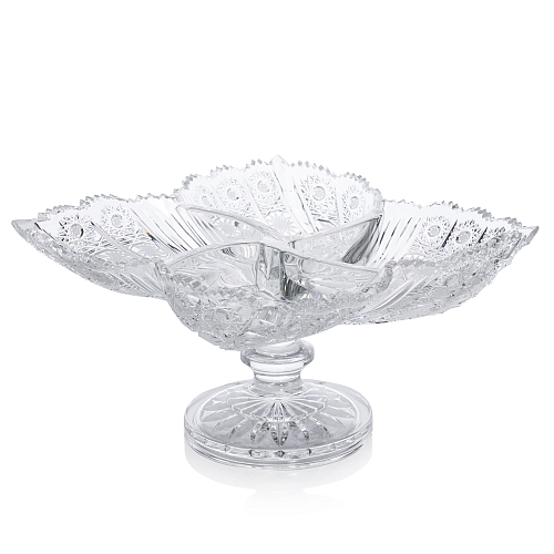 Кабаретница 35см на ножке хрусталь Crystal HeArt 