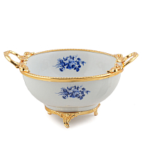 Салатник 22*16/5*12см Синие розы Paniz