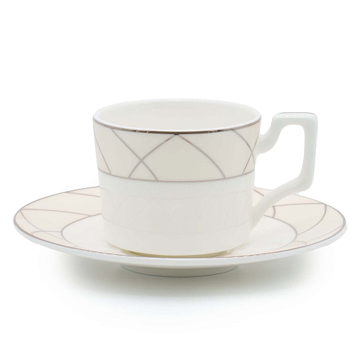 Набор кофейных пар 12пр 120мл Pandora cream в под.уп Lenardi.