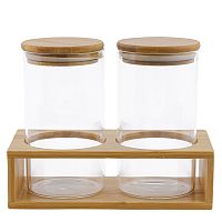 Набор банок 2шт на подставке 