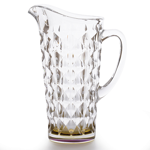 Графин 1,25л 1шт Diamond Amber Crystalite Bohemia