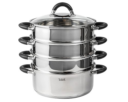 Пароварка 3-х секционная 4.1л Charlotte TalleR Пароварка 3-х секционная 4.1л Charlotte TalleR