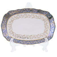 Поднос 21см квадратный Зеленый лист